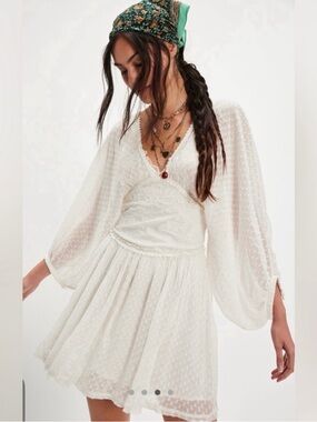 Free People sweet dream white mini dress